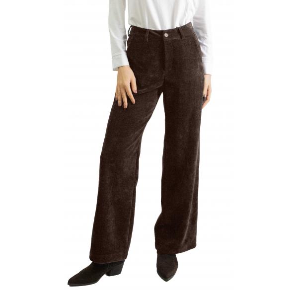 Pantalone in velluto denim "Eva"